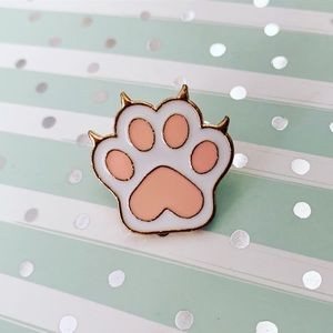 Cat Claws Enamel Pin, Cat Lady